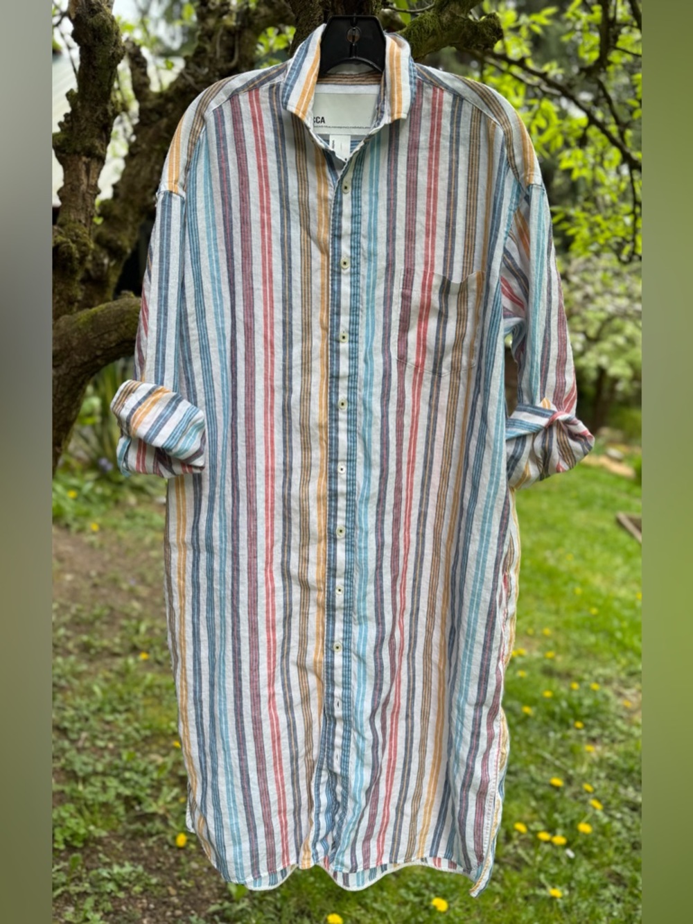 Japanese brand Ticca linen shirt dress